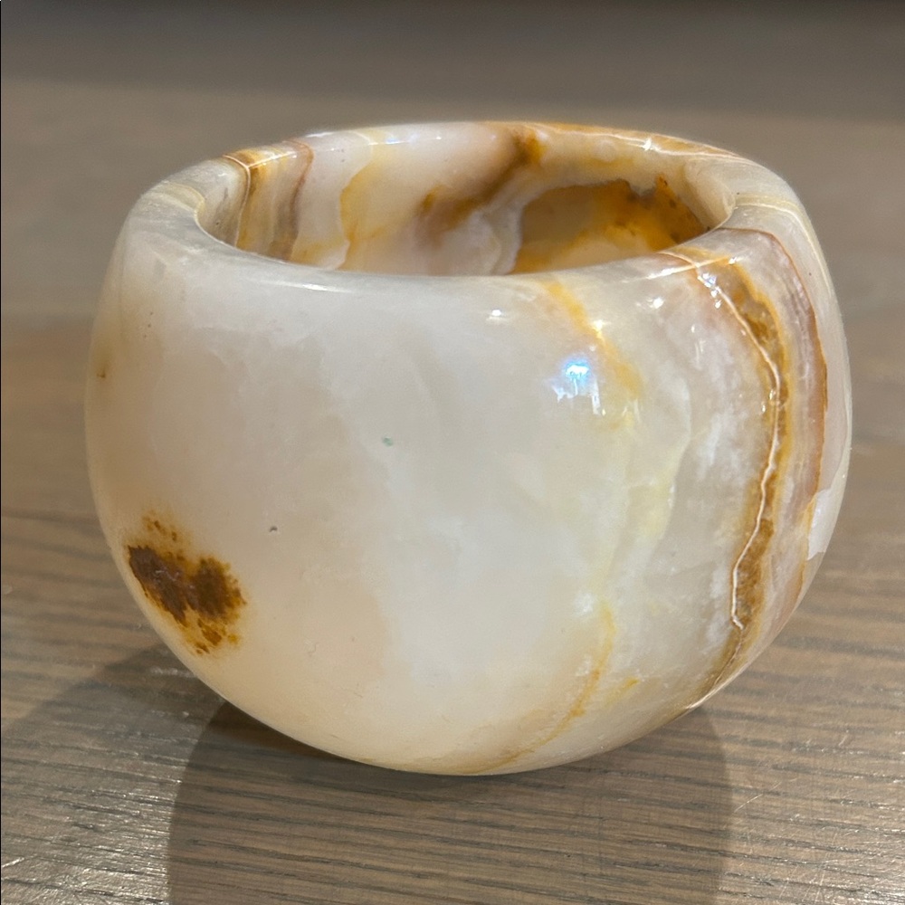 Artisan Onyx Candle Holder - Picture 2 of 12